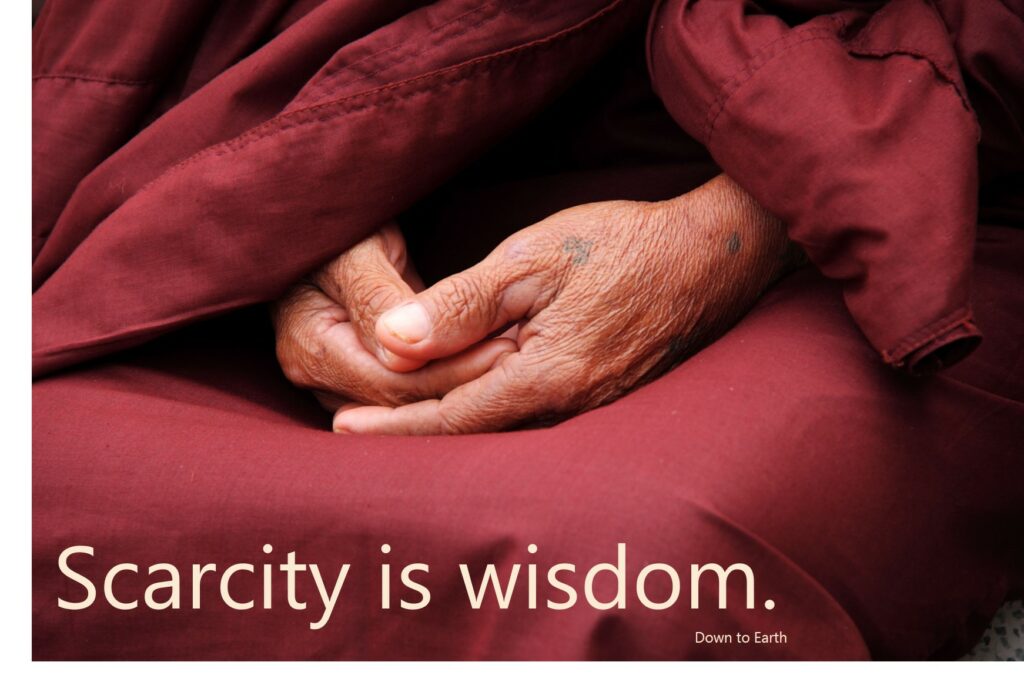 scarcity is wisdom